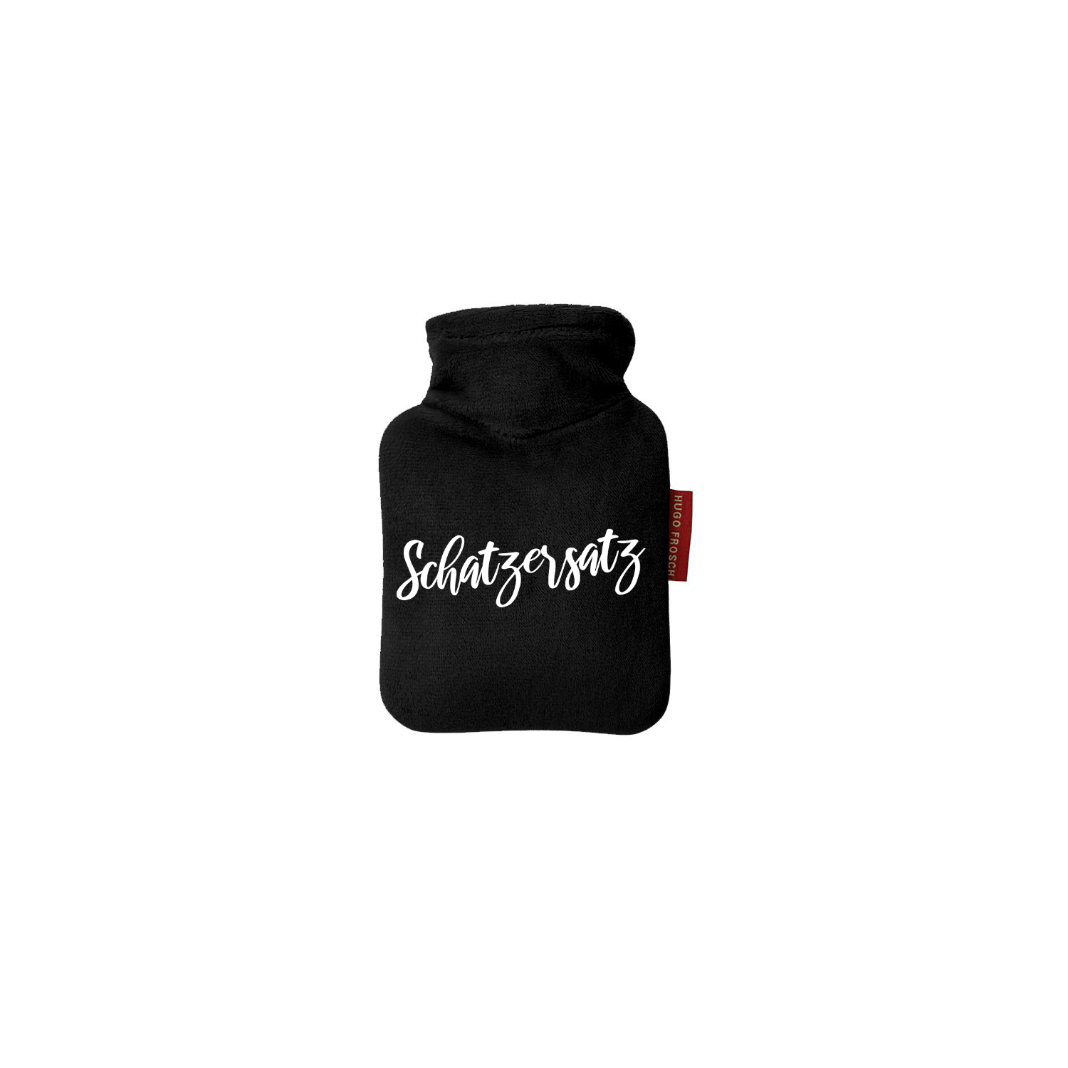 Mini-Wärmflasche 0,2 l Veloursbezug