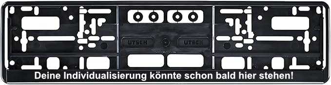 Kennzeichenhalter individualisiert